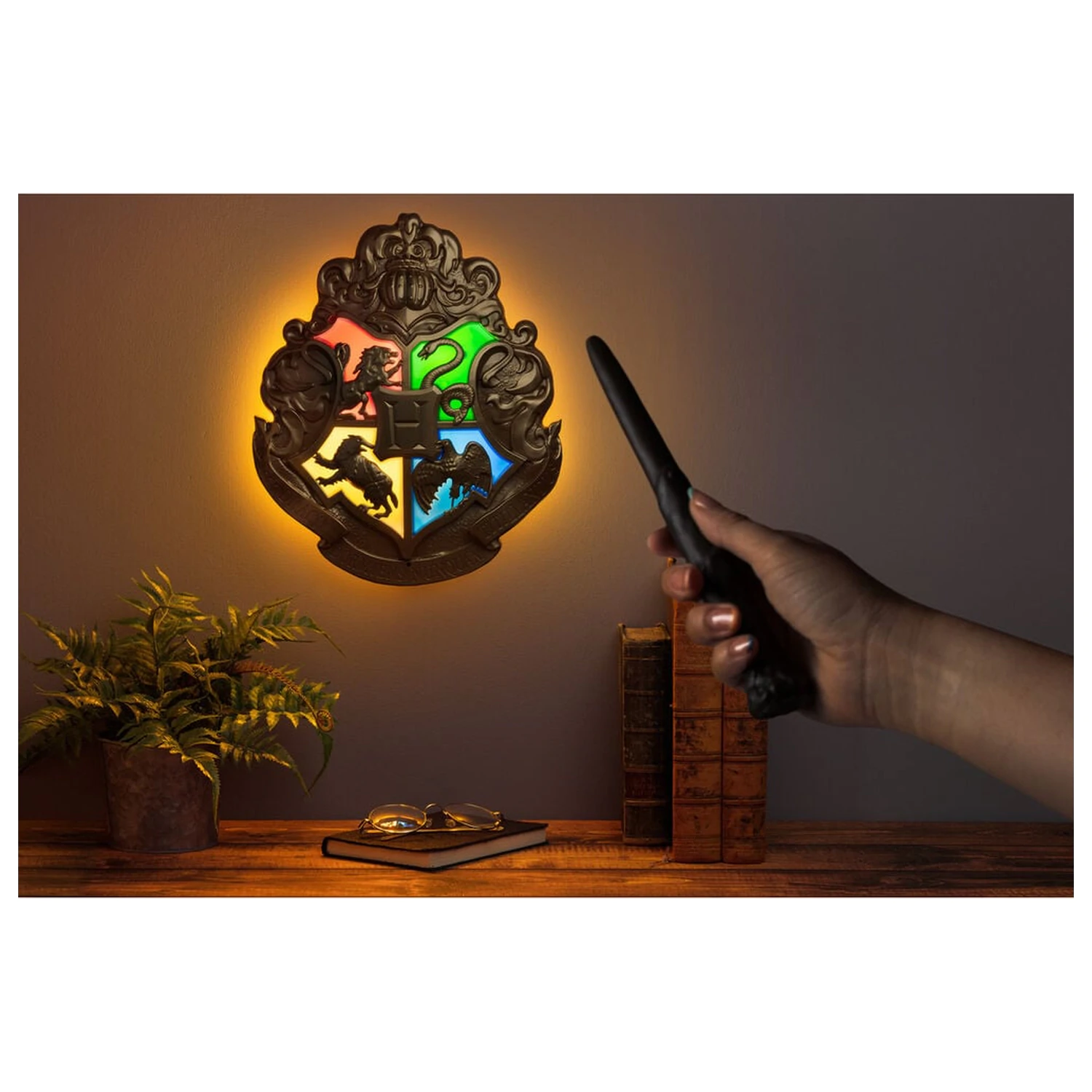 Harry Potter Bradavický erb Světlo fotografii produktu