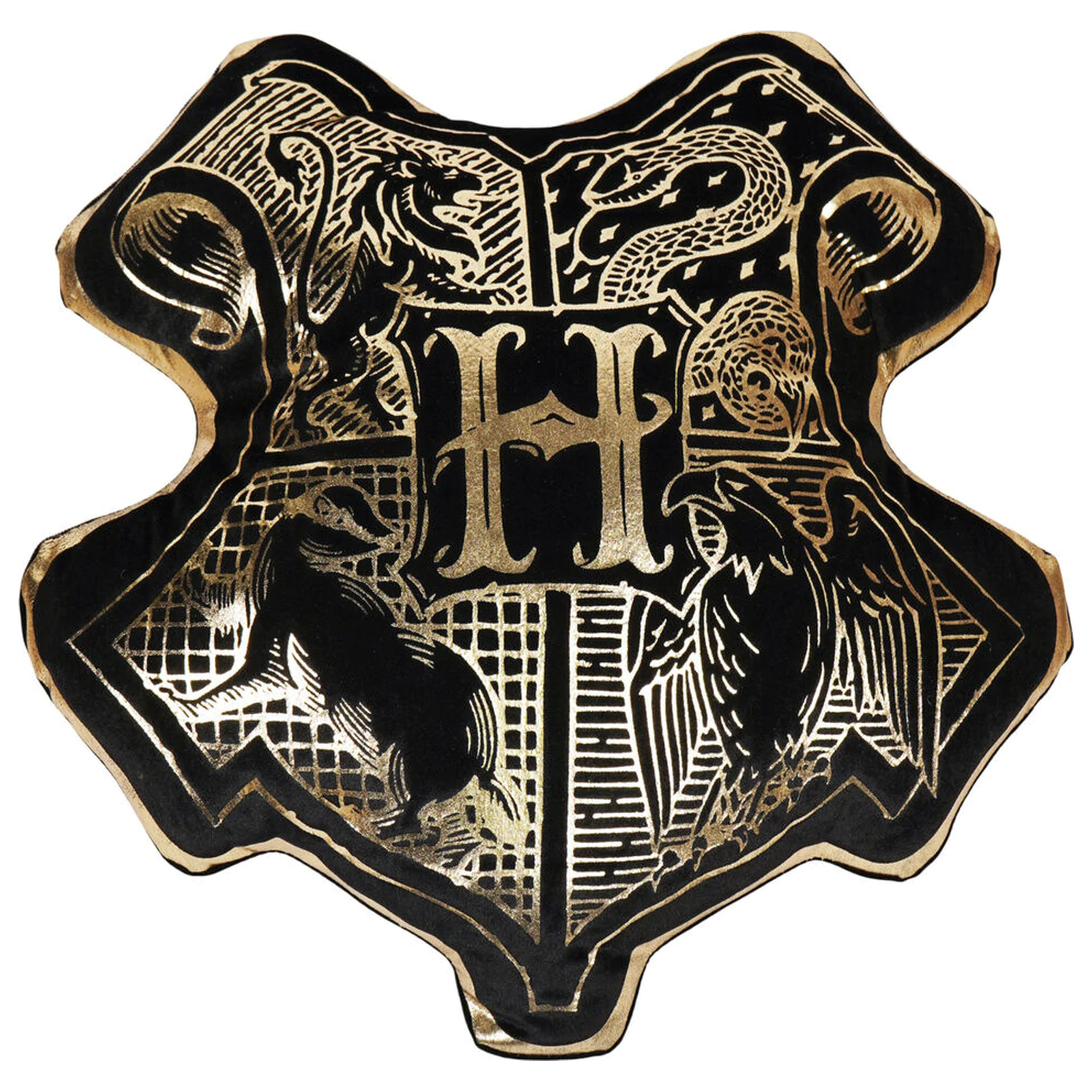 Harry Potter Hogwarts Crest sametový polštář fotografii produktu