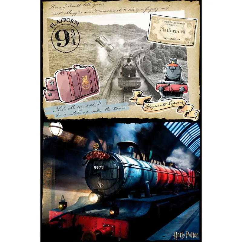 Harry Potter Hogwarts Express Scratch Off puzzle 500 dílků fotografii produktu