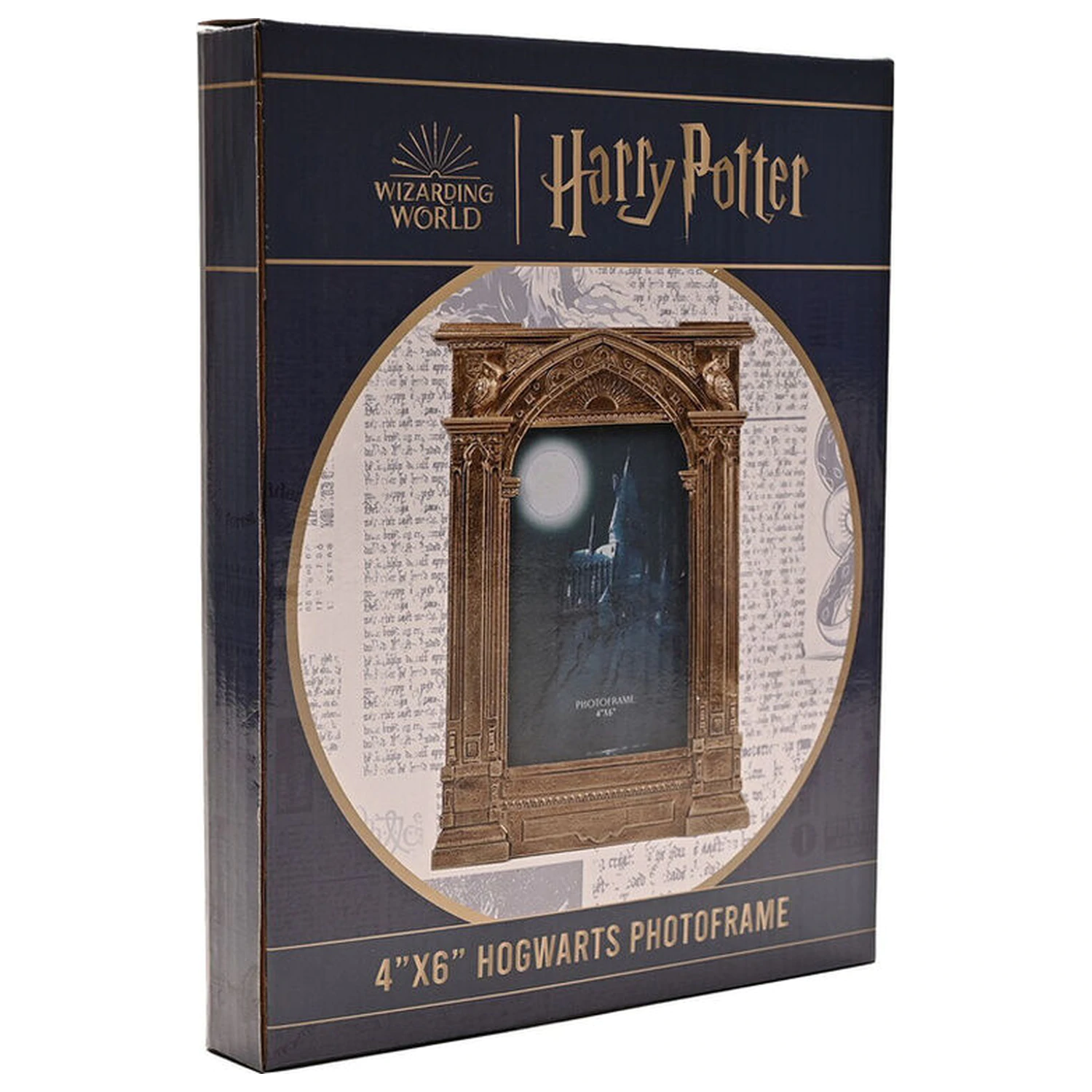 Harry Potter Hogwarts zlatý fotorámeček fotografii produktu