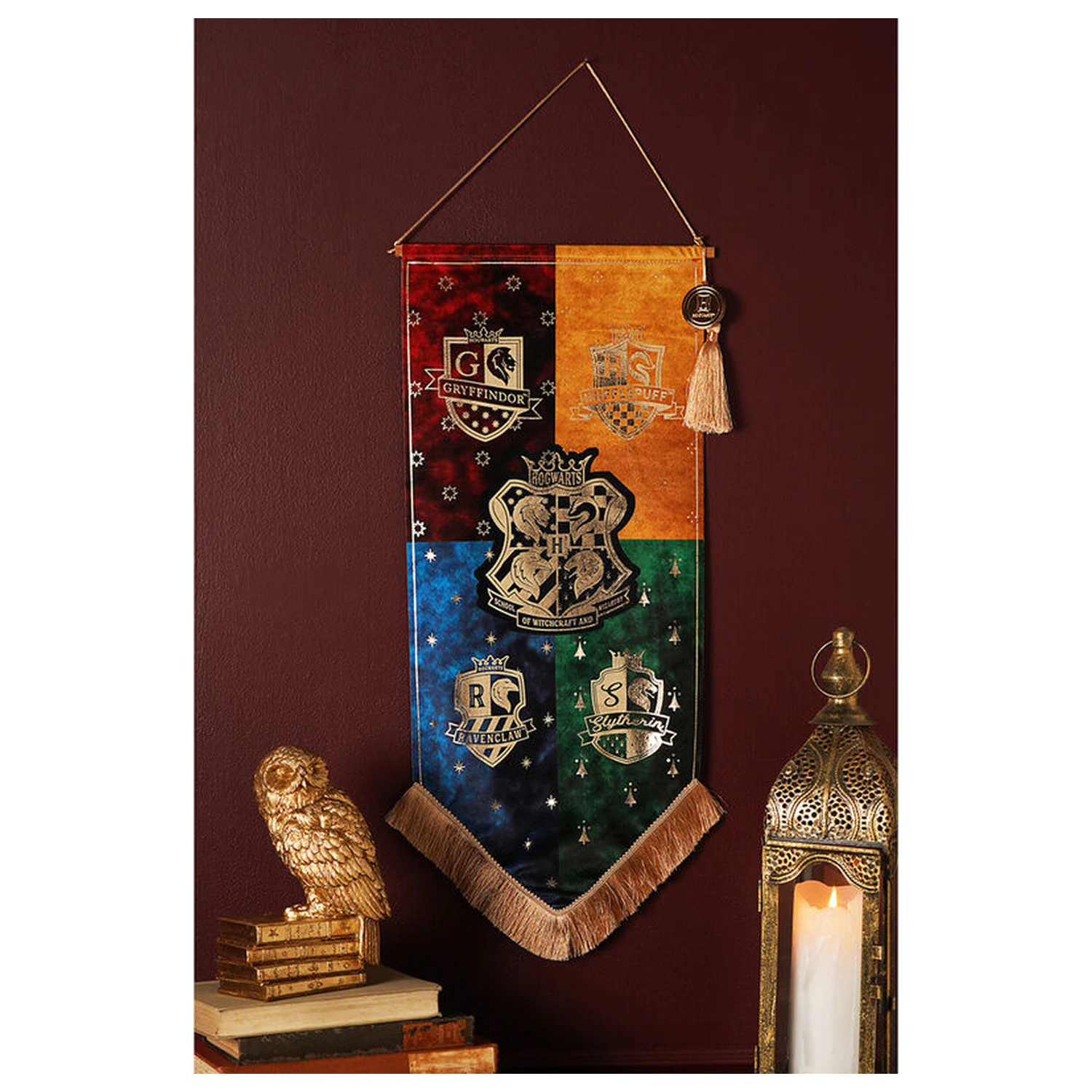 Harry Potter Hogwarts Houses banner fotografii produktu