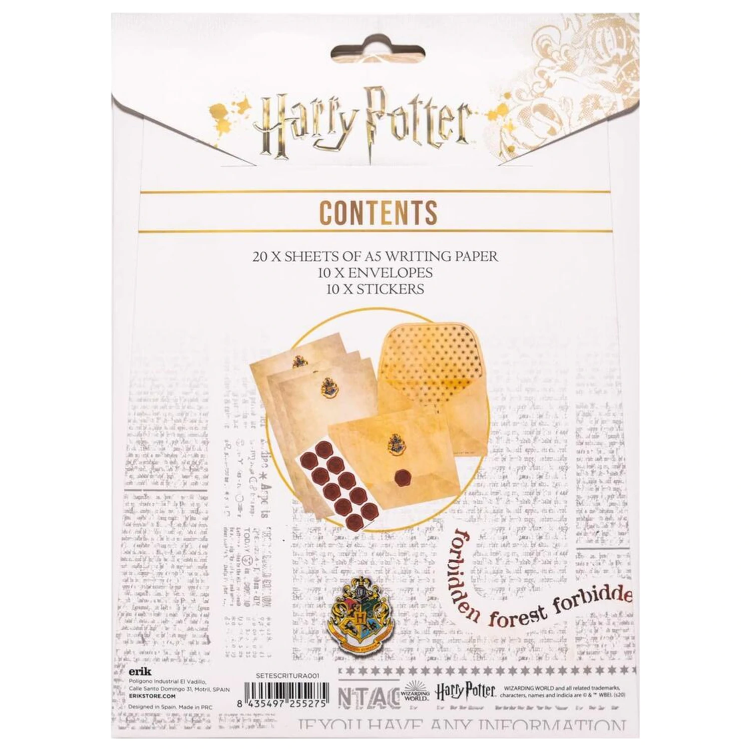 Harry Potter dopisní sada Hogwarts fotografii produktu