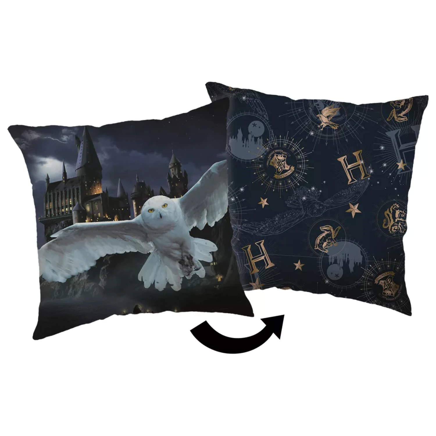 Harry Potter Hogwarts Night polštář, dekorativní polštář fotografii produktu