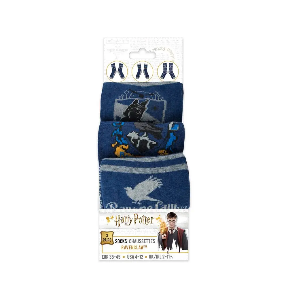 Harry Potter Ponožky 3-Pack Ravenclaw fotografii produktu