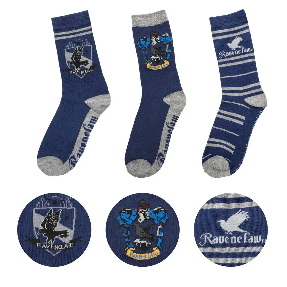 Harry Potter Ponožky 3-Pack Ravenclaw fotografii produktu