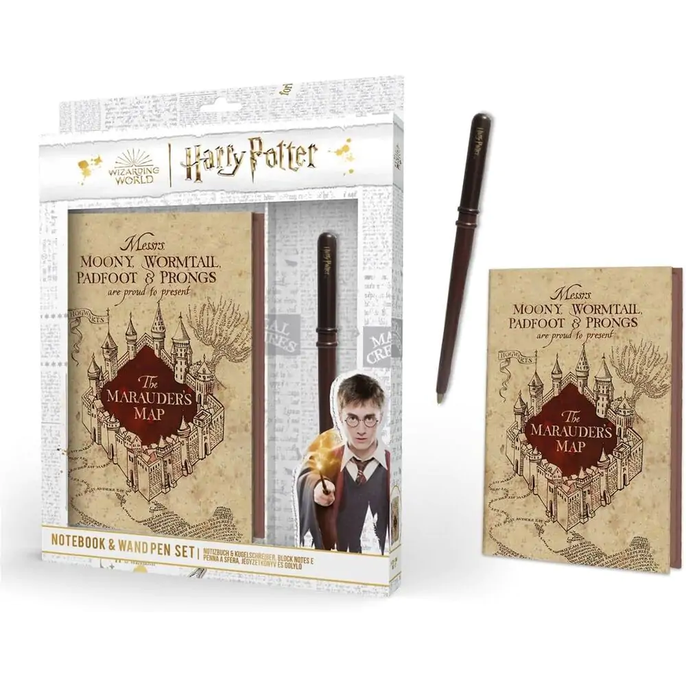 Harry Potter Notebook + sada propisek ve tvaru hůlky fotografii produktu