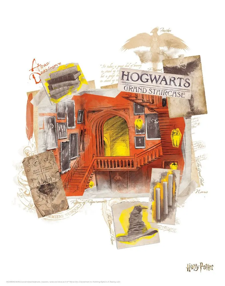 Harry Potter Lithografie Sada 10 ks 36 x 28 cm fotografii produktu