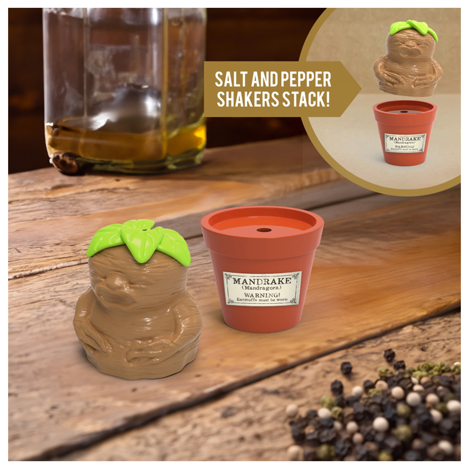 Harry Potter Mandrake & Plant pot solničky a pepřenky set fotografii produktu