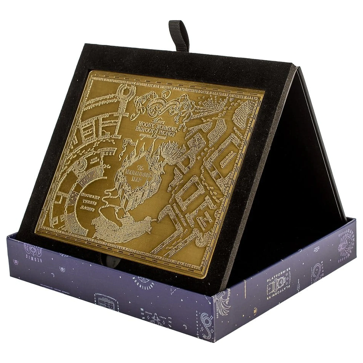 Harry Potter Replika Pobertovy mapy Kovová mapa 15 cm fotografii produktu