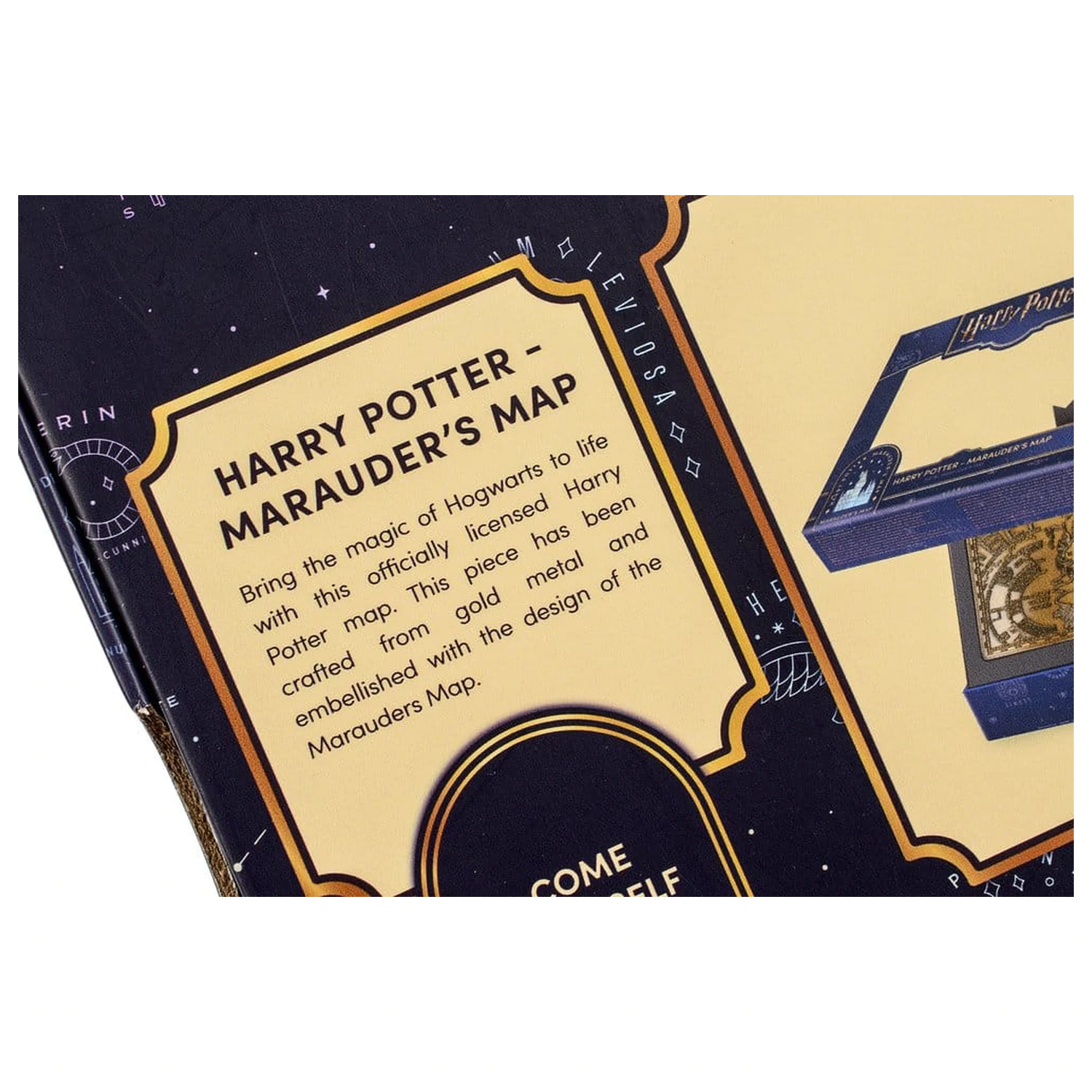 Harry Potter Replika Pobertovy mapy Kovová mapa 15 cm fotografii produktu