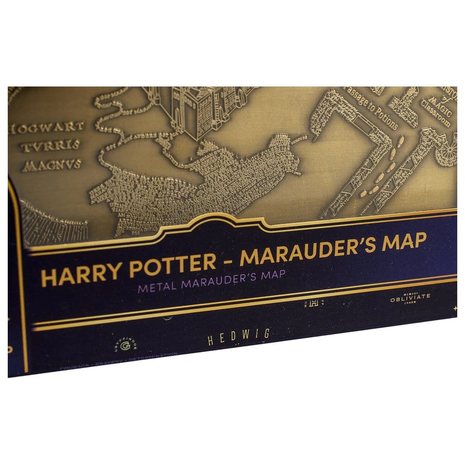 Harry Potter Replika Pobertovy mapy Kovová mapa 15 cm fotografii produktu
