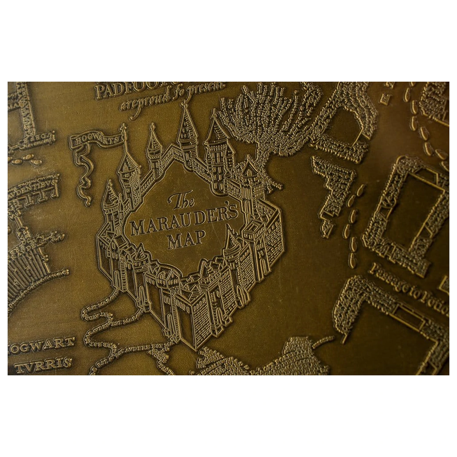 Harry Potter Replika Pobertovy mapy Kovová mapa 15 cm fotografii produktu