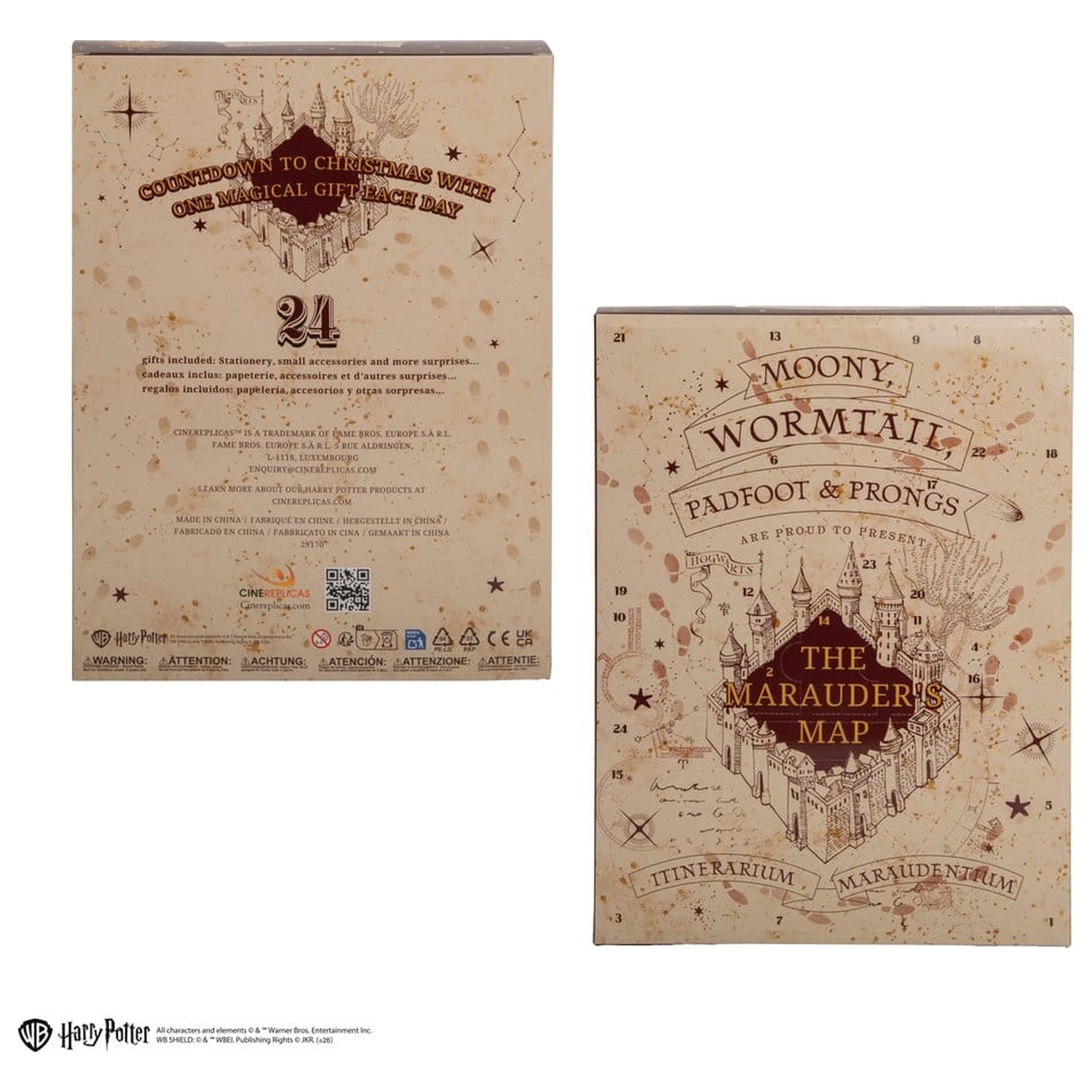 Harry Potter Adventní Kalendář Marauder's Map Nová Edice 2026 fotografii produktu