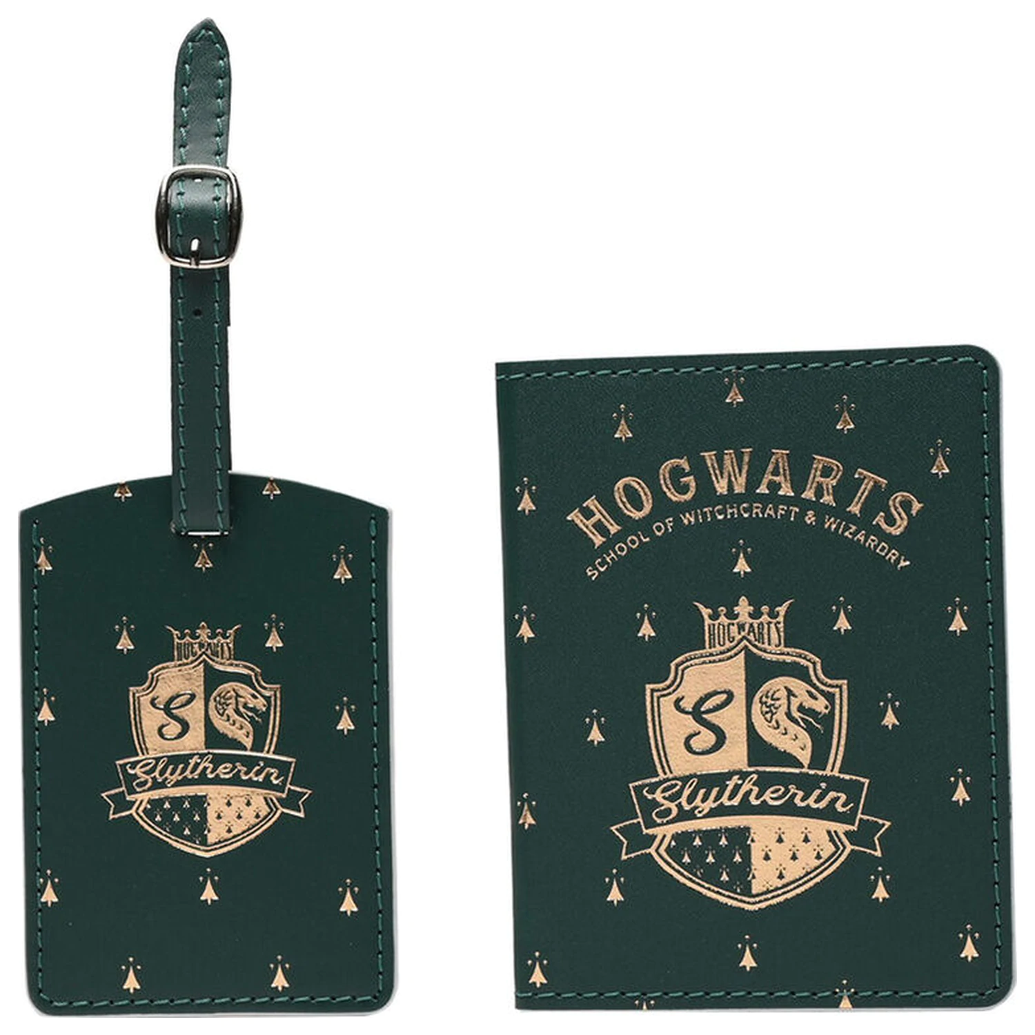 Harry Potter Slytherin cestovní pouzdro na pas a jmenovka na zavazadlo fotografii produktu