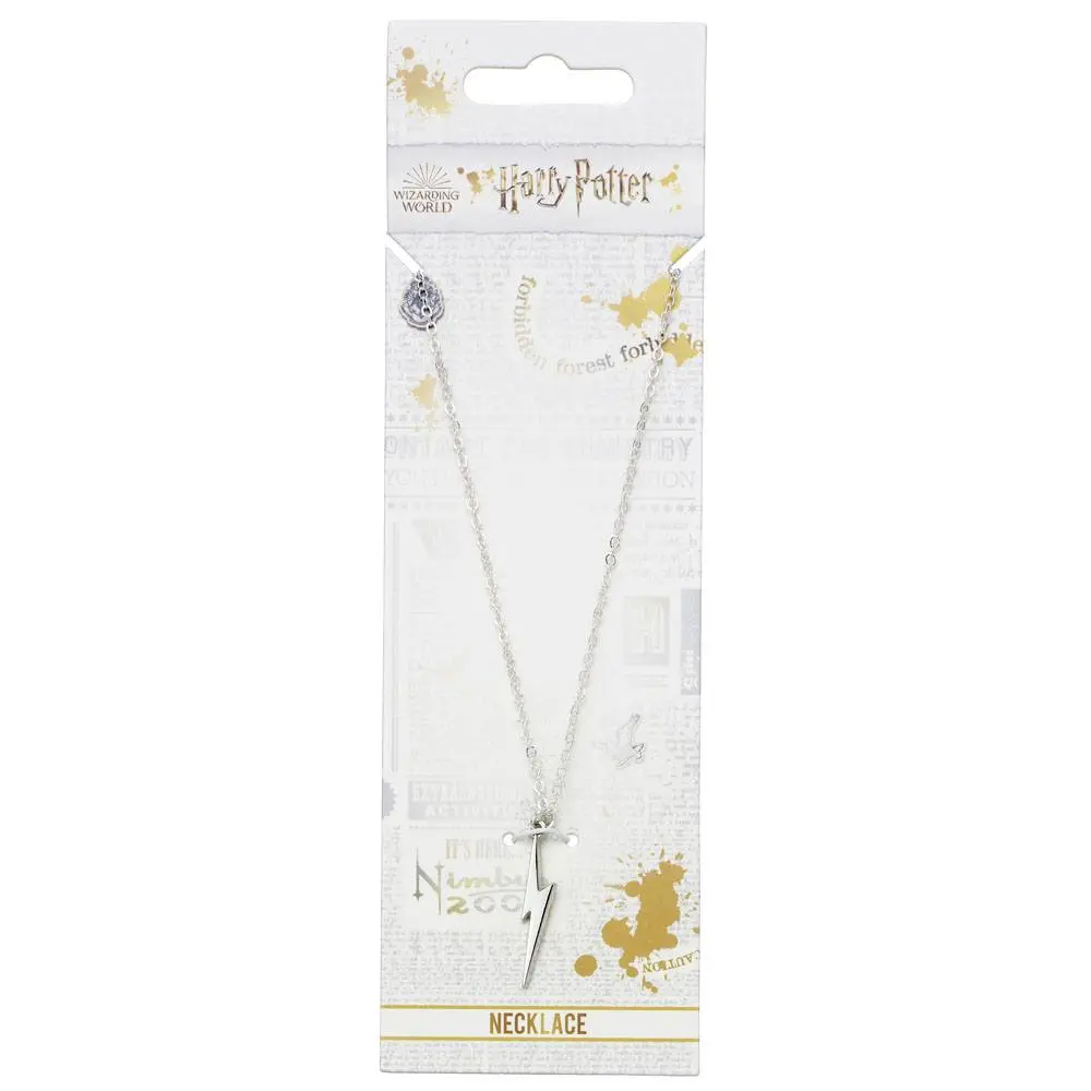 Harry Potter Pendant & Necklace Lightning Bolt (silver plated) / Přívěsek a náhrdelník Blesk (postříbřeno) fotografii produktu