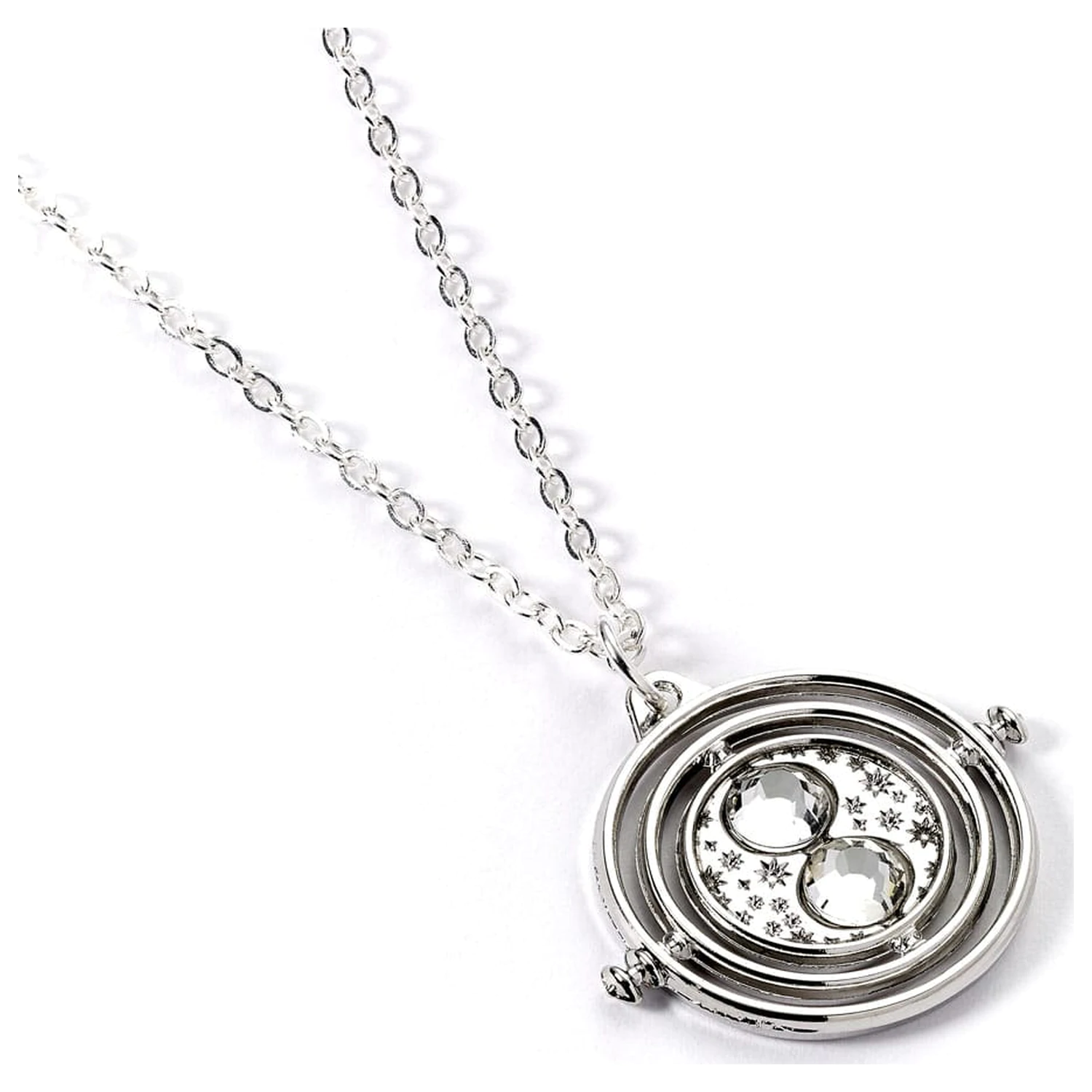 Harry Potter Náhrdelník s přívěskem Time Turner (stříbrný tón) fotografii produktu