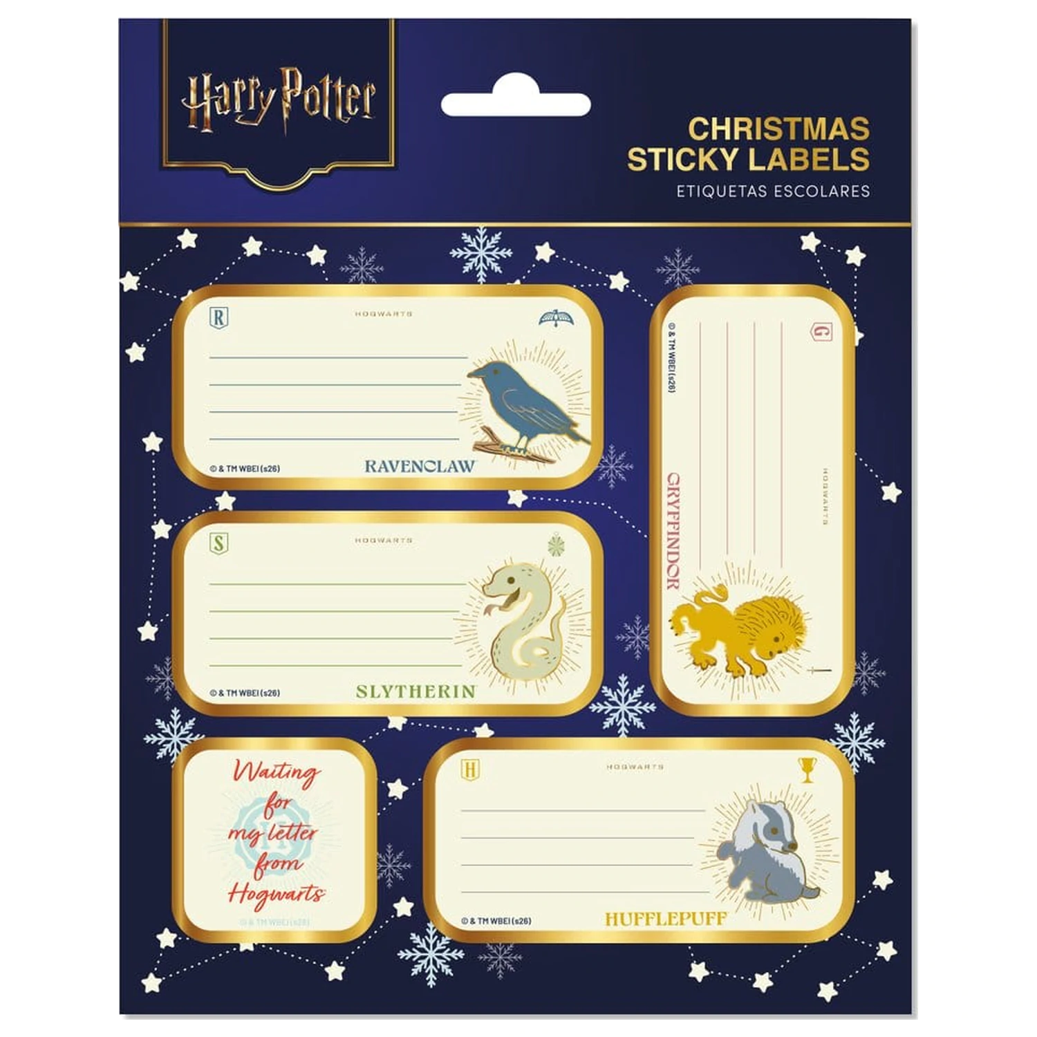 Harry Potter Self-Adhesive Vánoční Samolepící Štítky Premium fotografii produktu