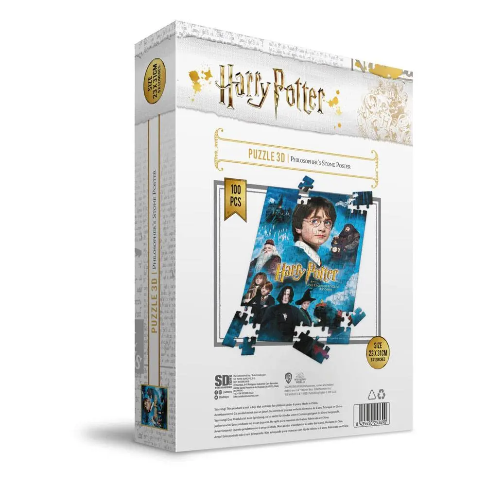 Harry Potter Puzzle s 3D efektem Philosopher's Stone Poster (100 dílků) fotografii produktu