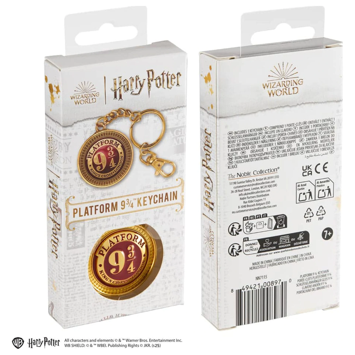 Harry Potter Kovová klíčenka Platform 9 3/4 fotografii produktu