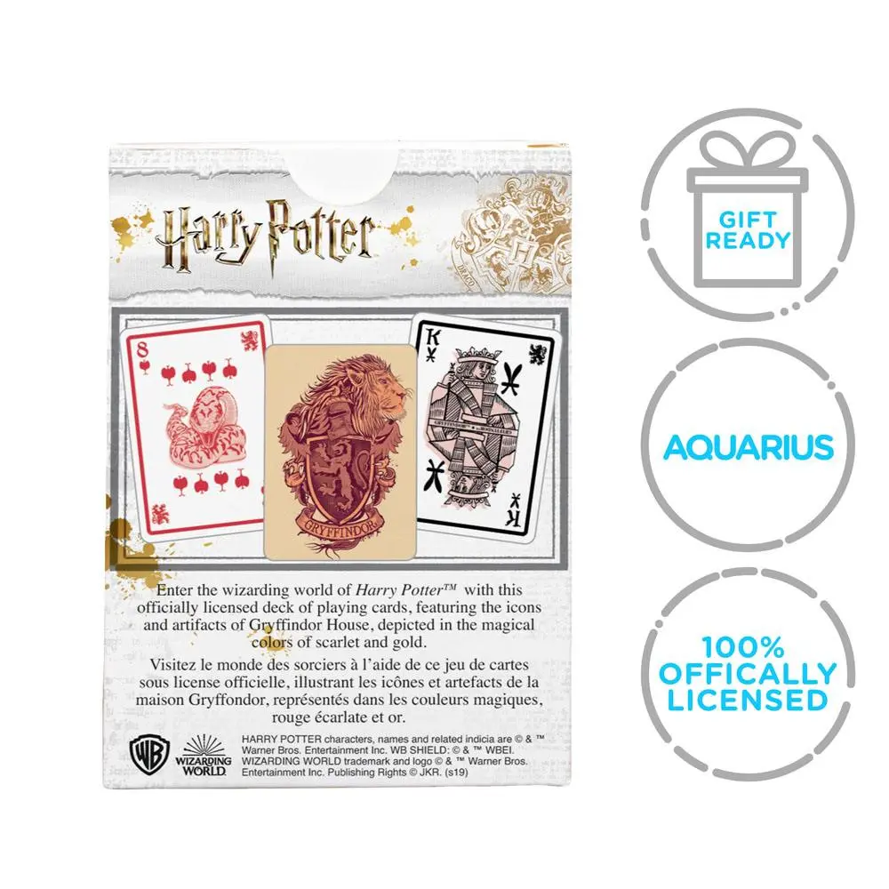 Harry Potter Playing Cards Gryffindor - hrací karty fotografii produktu