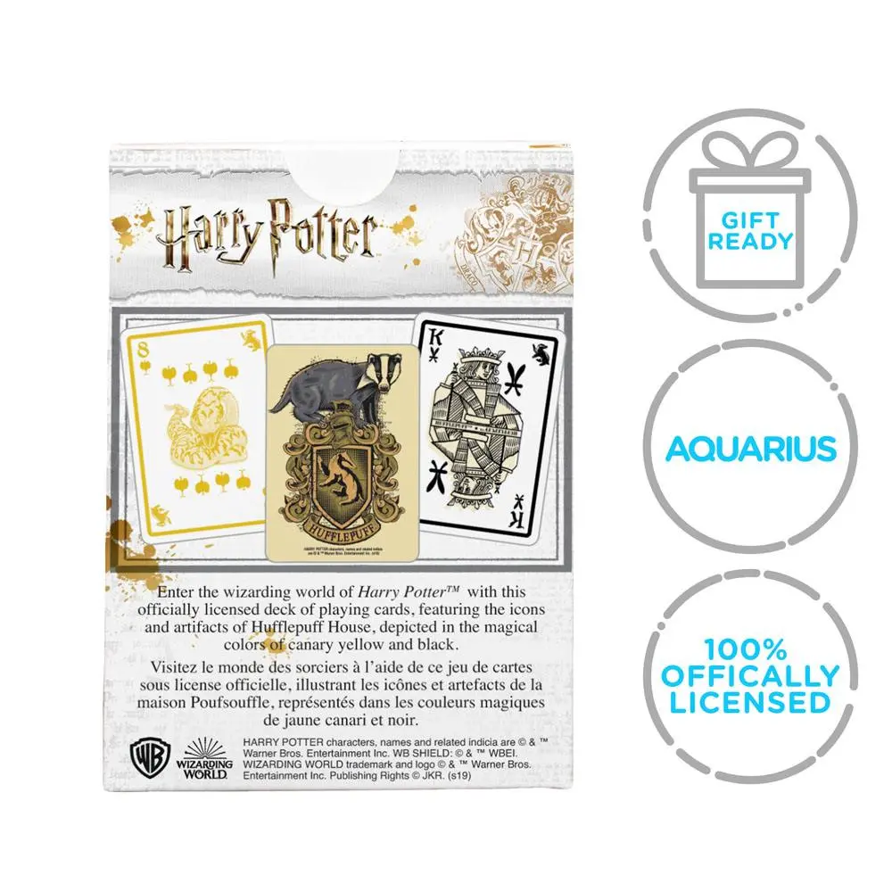 Harry Potter hrací karty Hufflepuff fotografii produktu