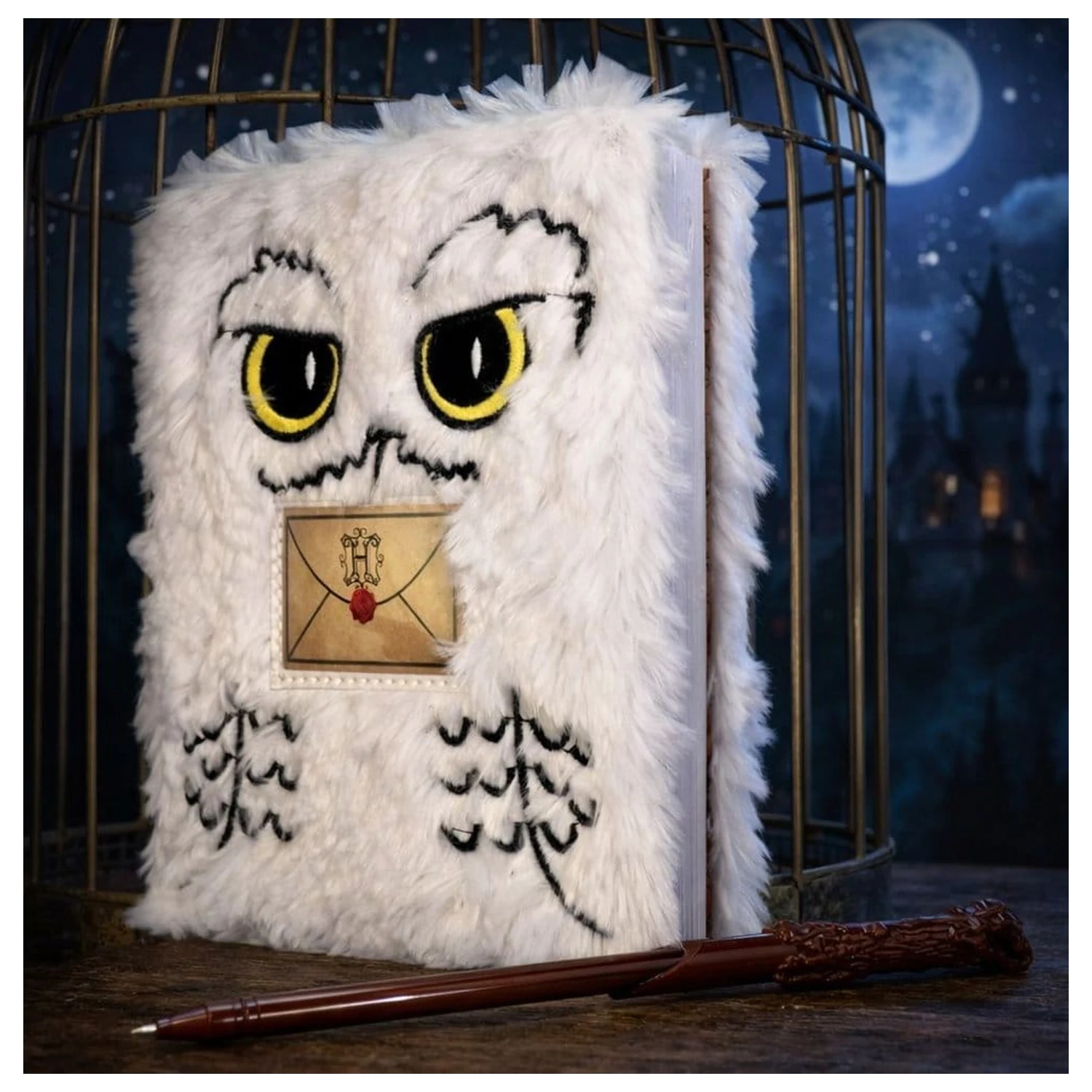 Harry Potter Plyšová Sada sešitu s Perem Hedwig Magical Locations fotografii produktu