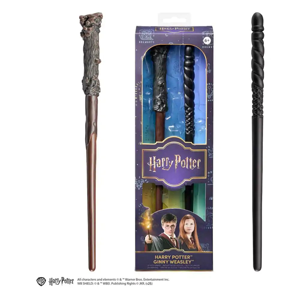 Harry Potter dvojbalení hůlek na hraní rolí Harry Potter a Ginny Weasley 30 cm fotografii produktu