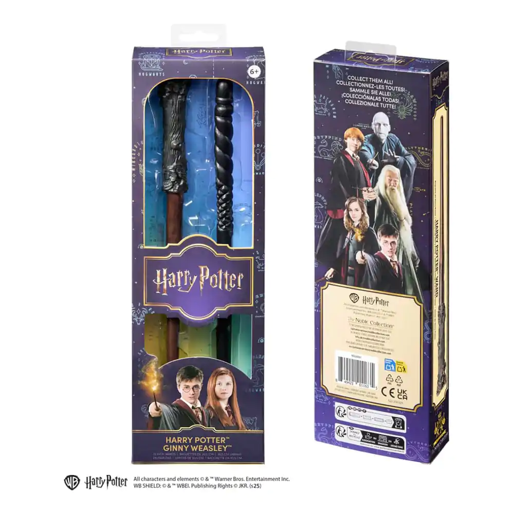 Harry Potter dvojbalení hůlek na hraní rolí Harry Potter a Ginny Weasley 30 cm fotografii produktu
