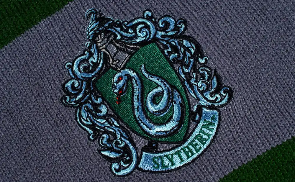 Harry Potter Scarf Slytherin Bold Stripes (Hanger) 160 cm - šála fotografii produktu