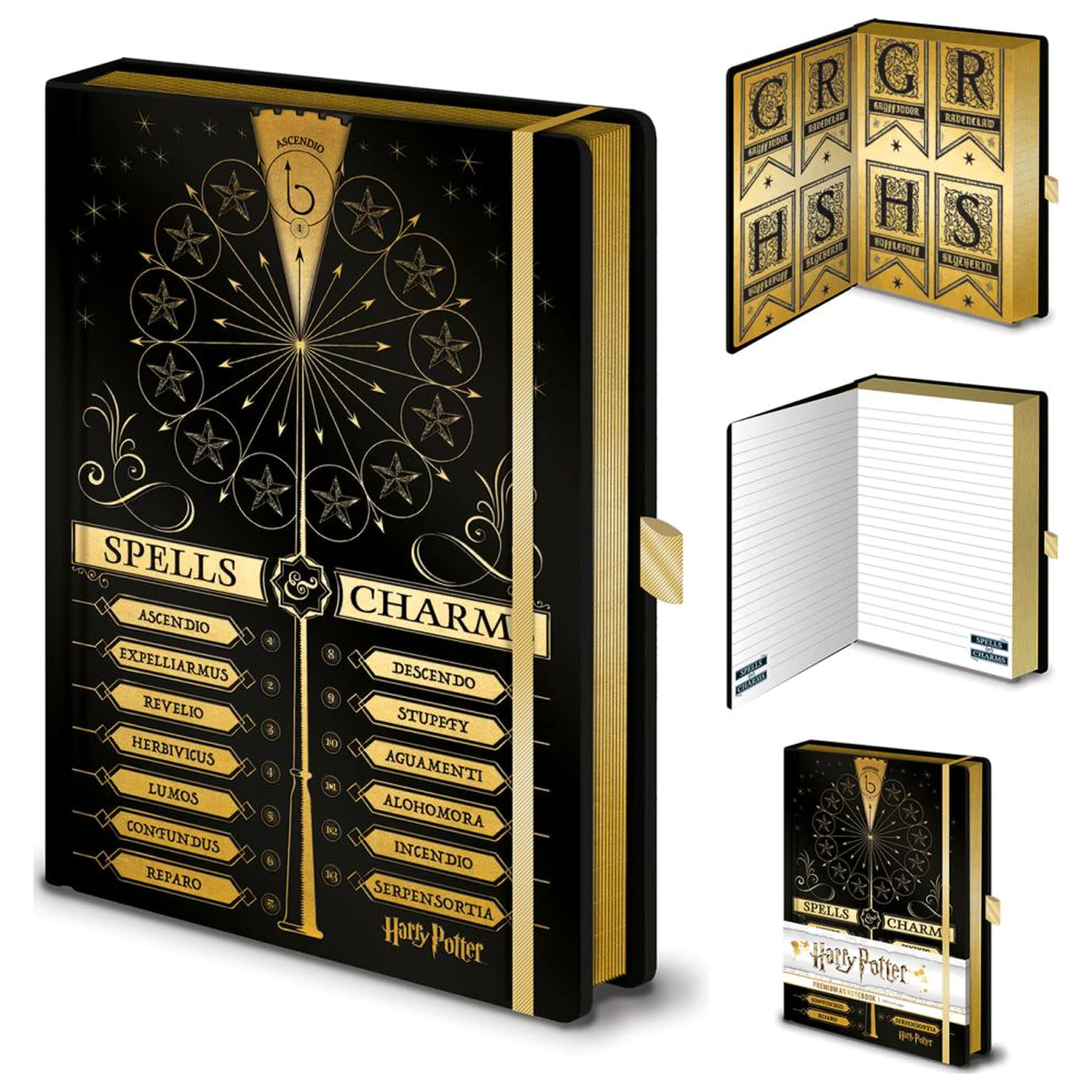 Harry Potter Spells & Charms A5 kroužkový zápisník fotografii produktu
