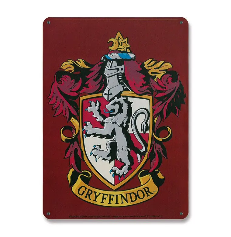 Harry Potter plechová cedule Gryffindor 15 x 21 cm fotografii produktu