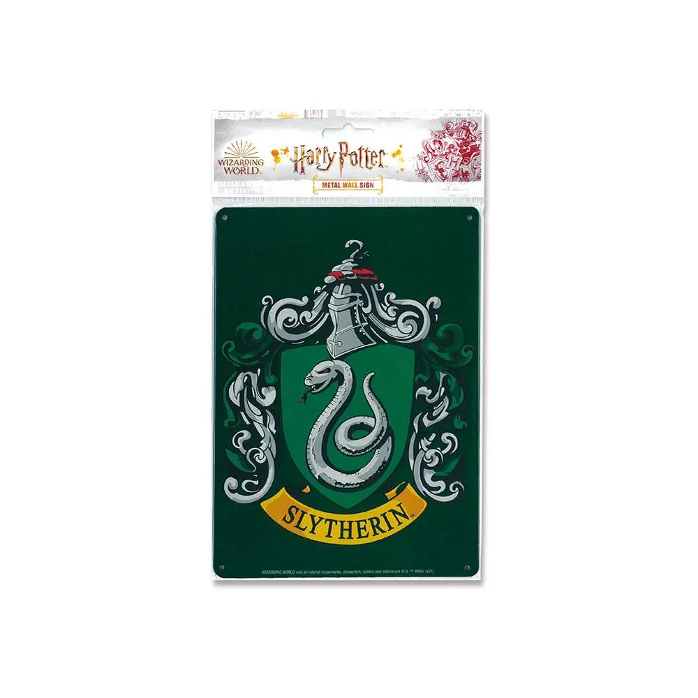 Harry Potter Tin Sign Slytherin 15 x 21 cm plechová cedule fotografii produktu