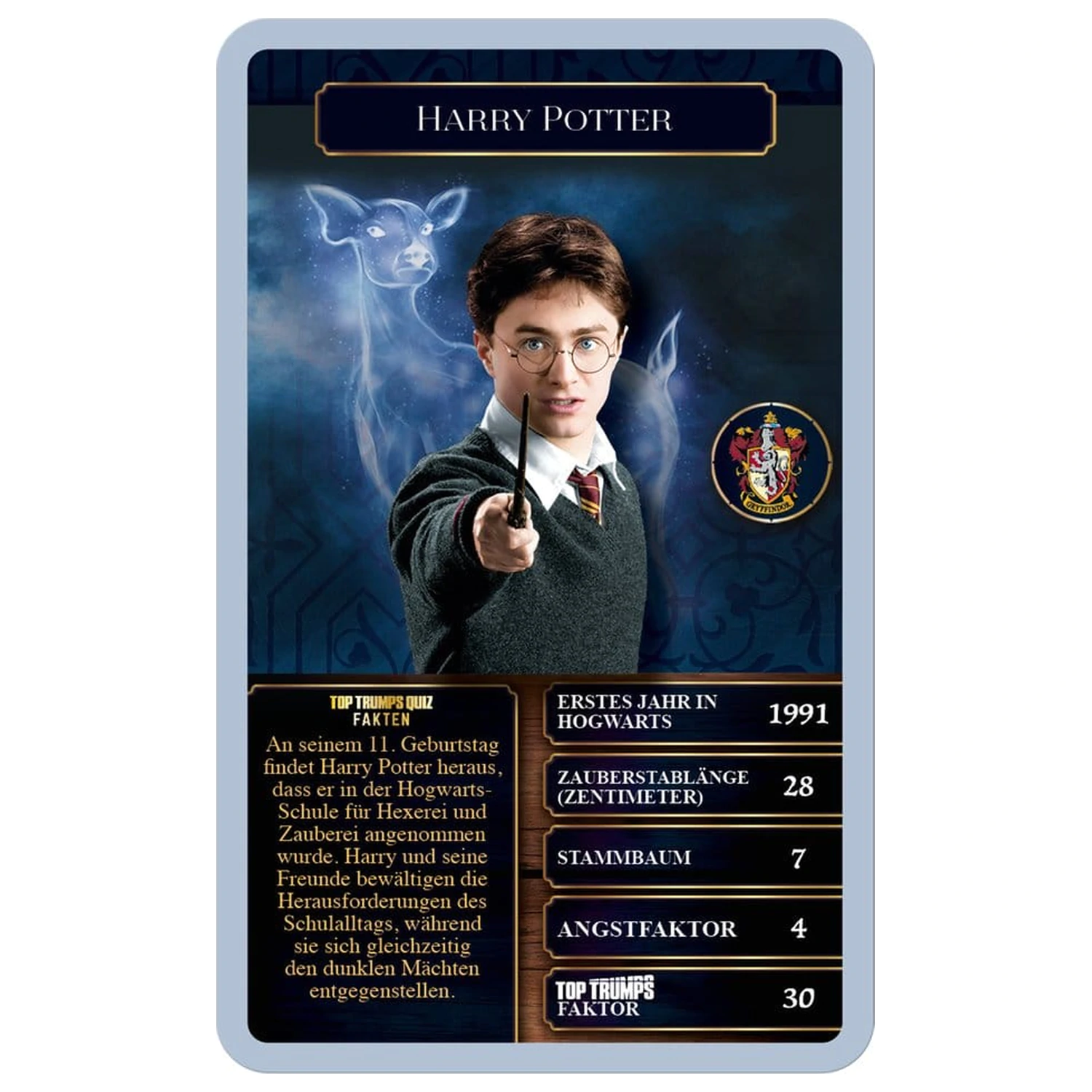 Harry Potter Card Game Top Trumps Witches and Wizards Nová Verze *German Version* fotografii produktu