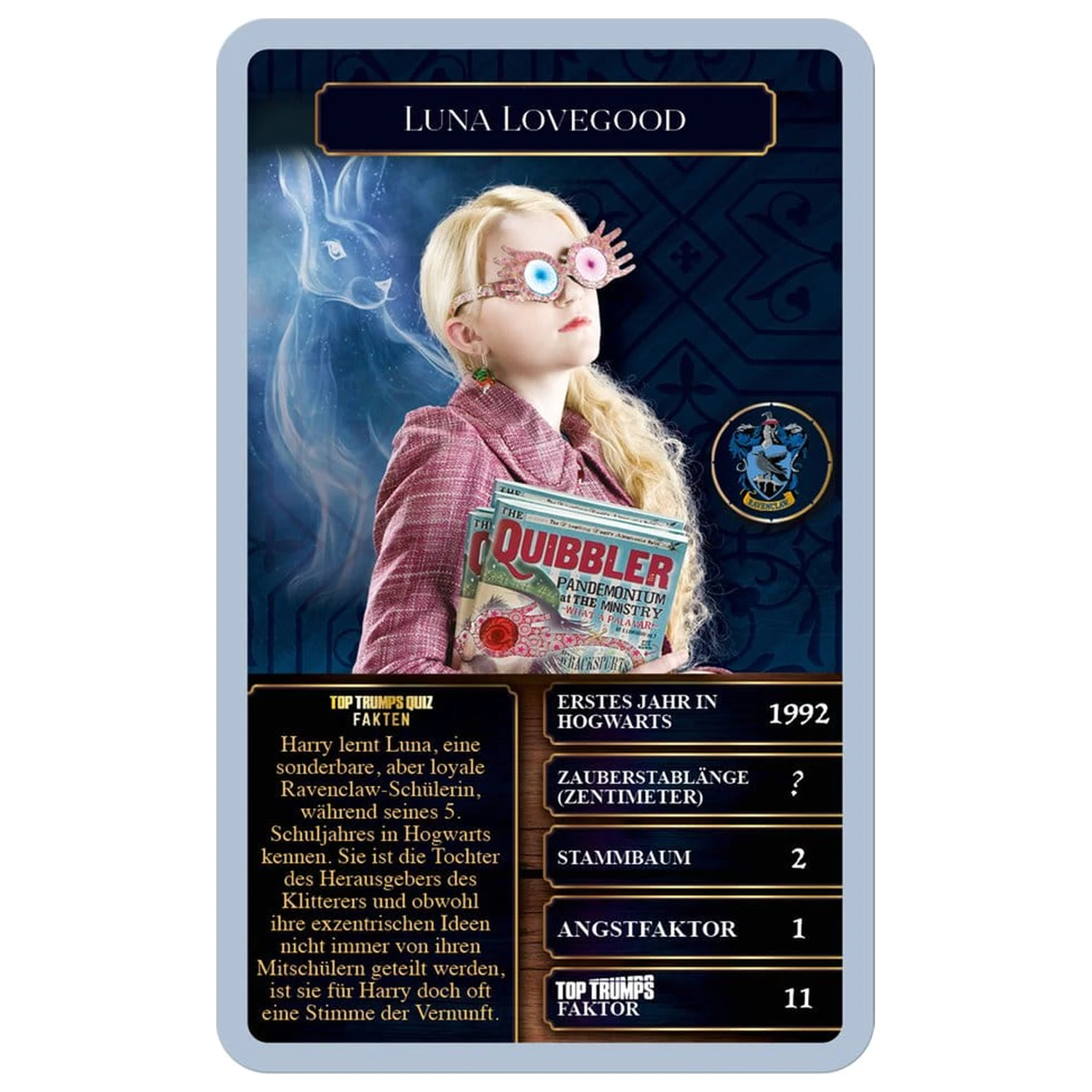 Harry Potter Card Game Top Trumps Witches and Wizards Nová Verze *German Version* fotografii produktu