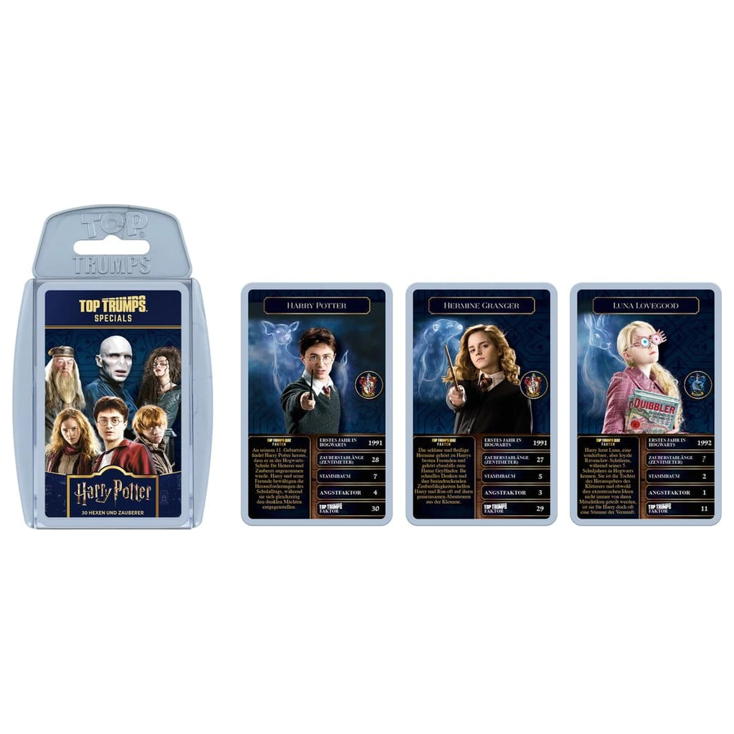 Harry Potter Card Game Top Trumps Witches and Wizards Nová Verze *German Version* fotografii produktu