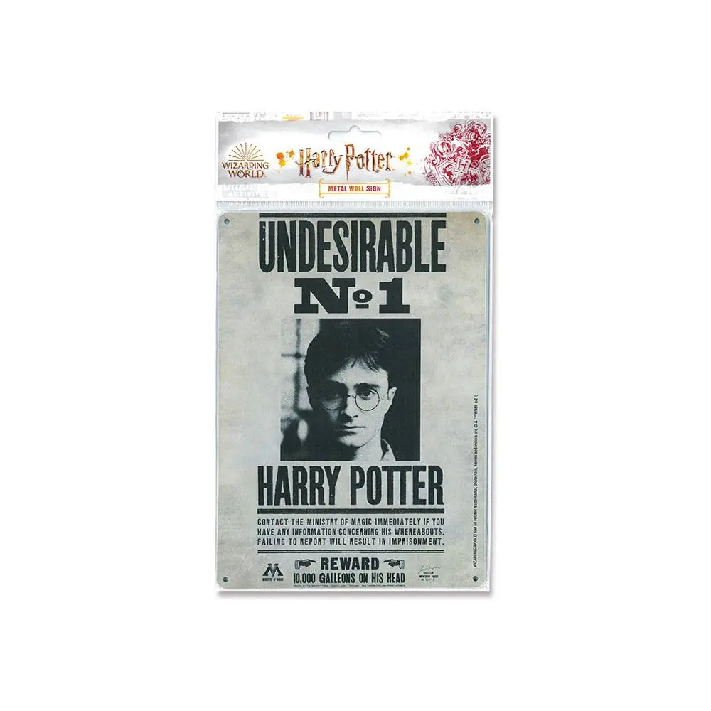 Harry Potter Tin Sign Undesirable No. 1 15 x 21 cm Plechová cedule fotografii produktu