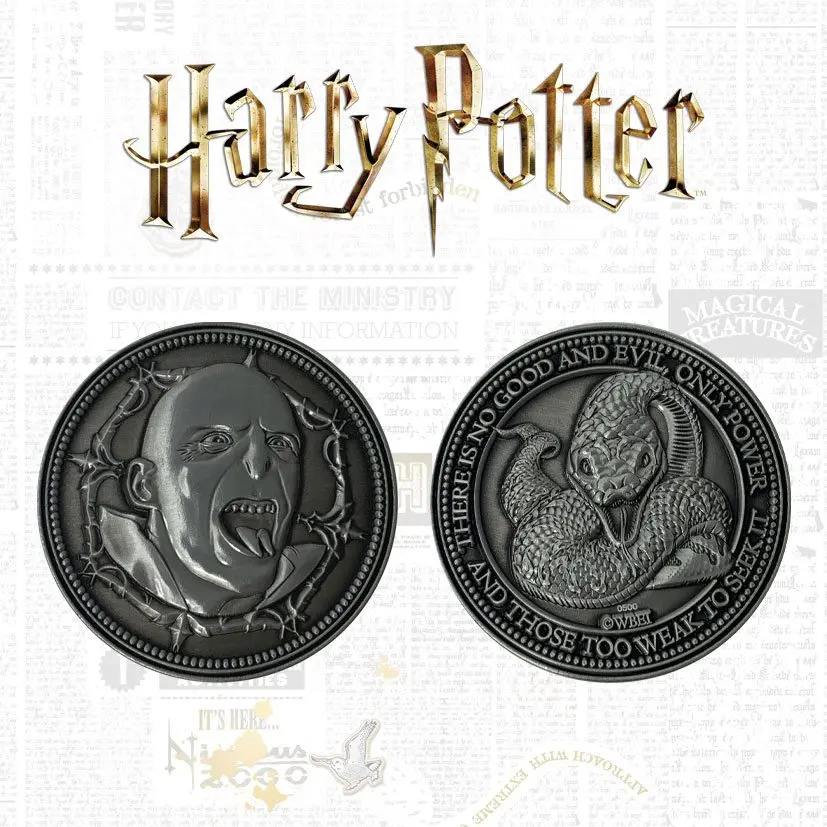 Harry Potter Sběratelská mince Voldemort Limitovaná edice fotografii produktu