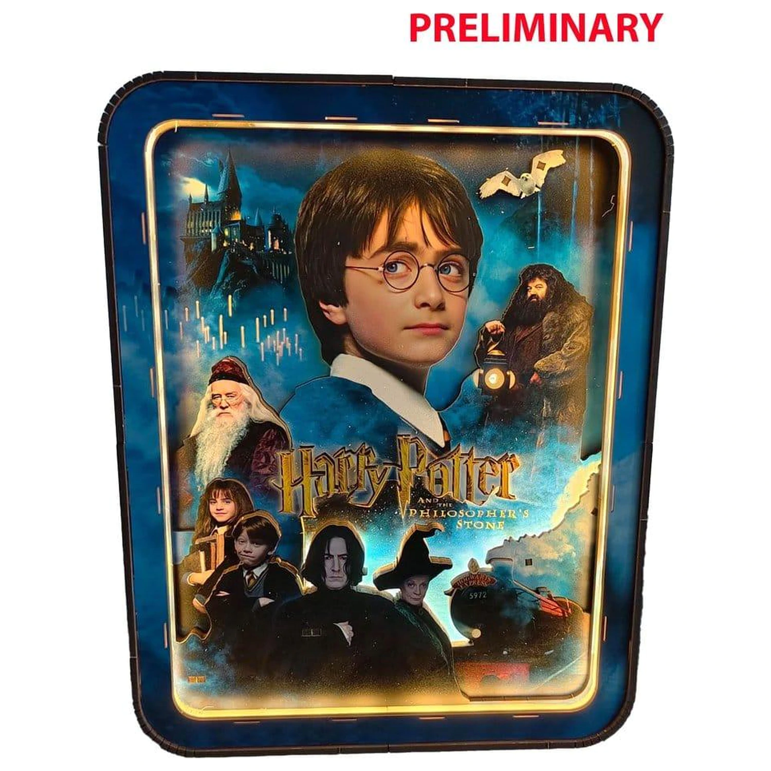 Nástěnný rám Harry Potter The Philosopher's Stone xxpc + LED světlo fotografii produktu