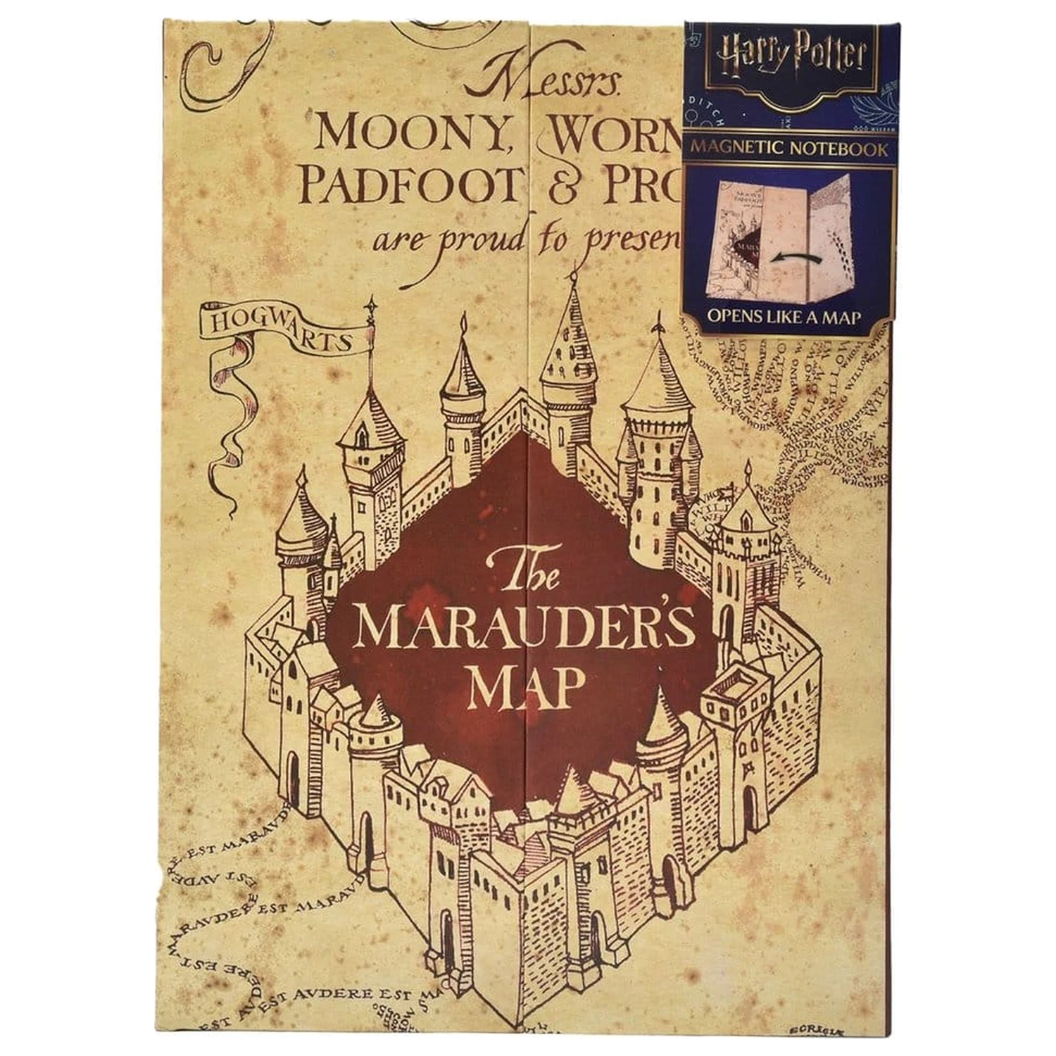 Harry Potter Zápisník A5 Pobertova mapa fotografii produktu