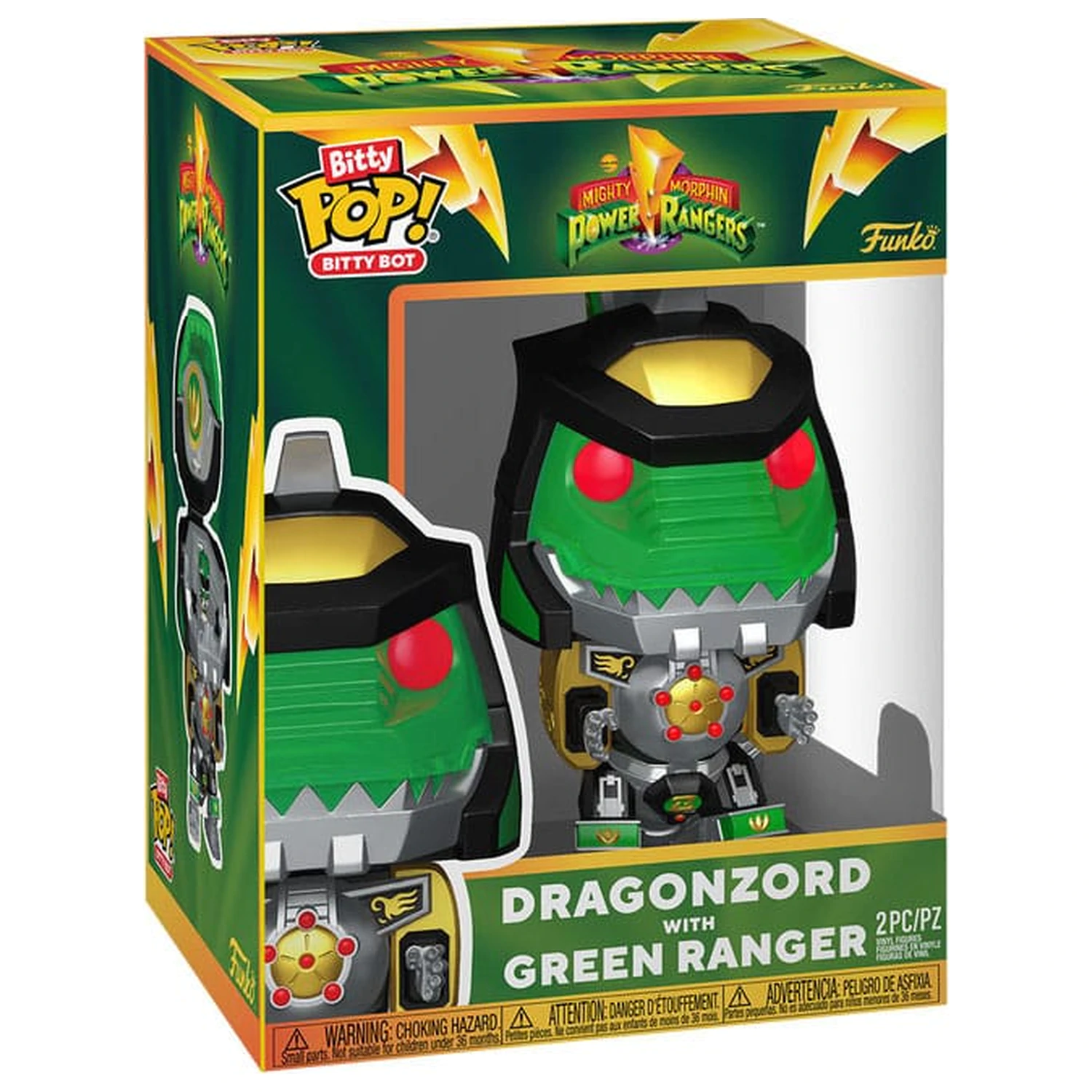 Hasbro Bitty Funko POP! Bots figurka PR- Dragon Zord w/GR Ranger 11,7 cm fotografii produktu