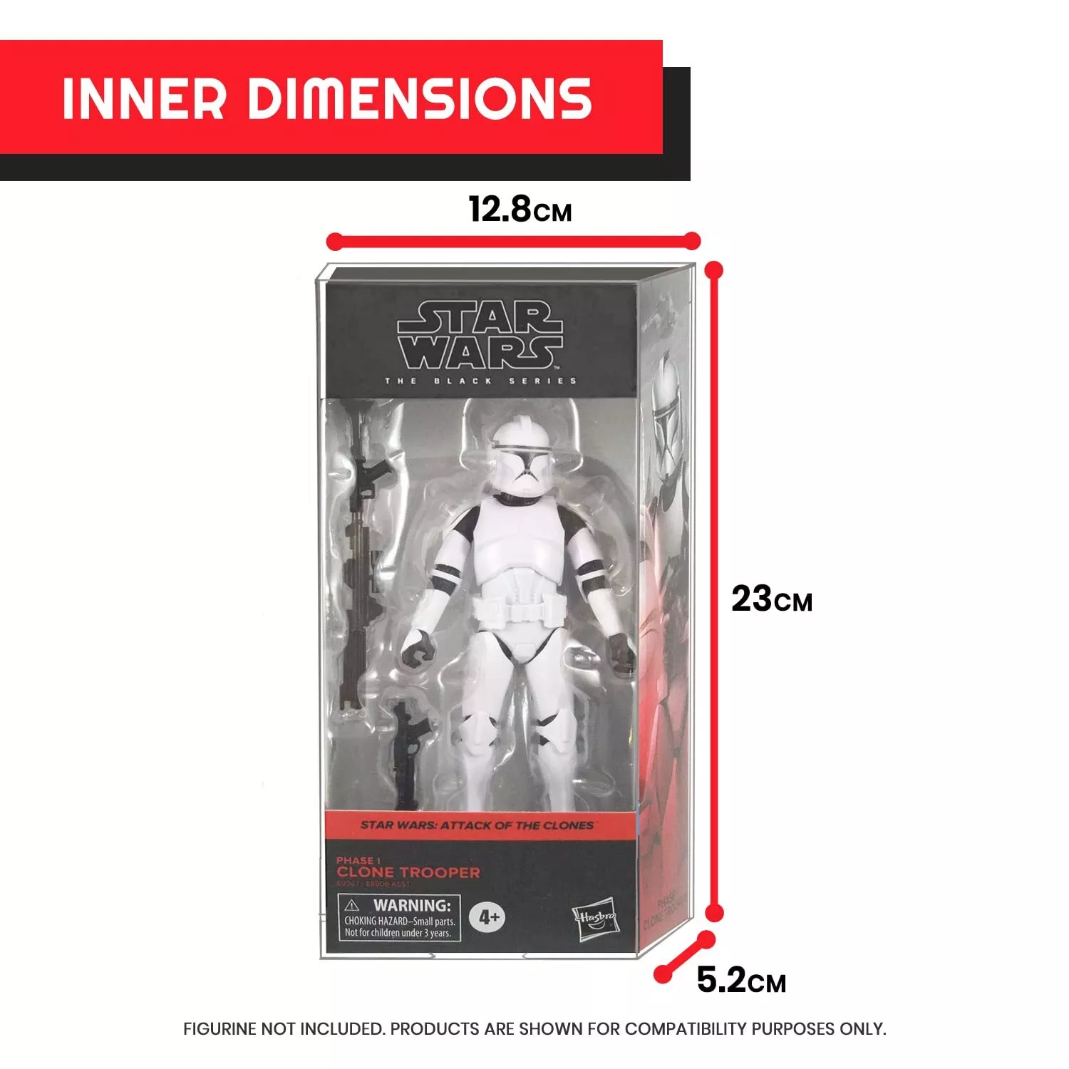 Hasbro Star Wars The Black Series balení 10 bočních chráničů krabic fotografii produktu