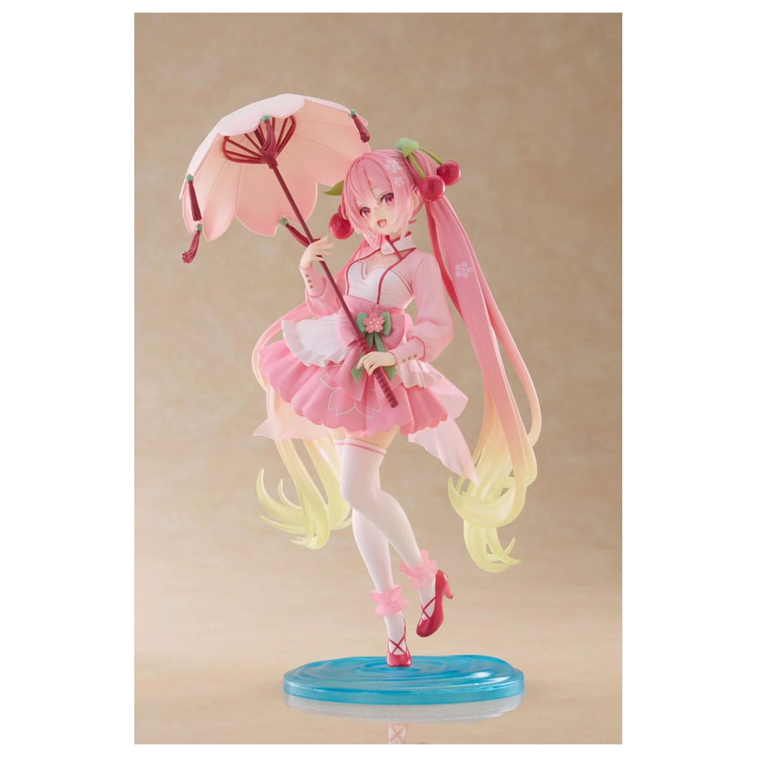 Hatsune Miku AMP PVC Socha Newley Written Sakura Miku Sakura Dress Ver. 21 cm fotografii produktu