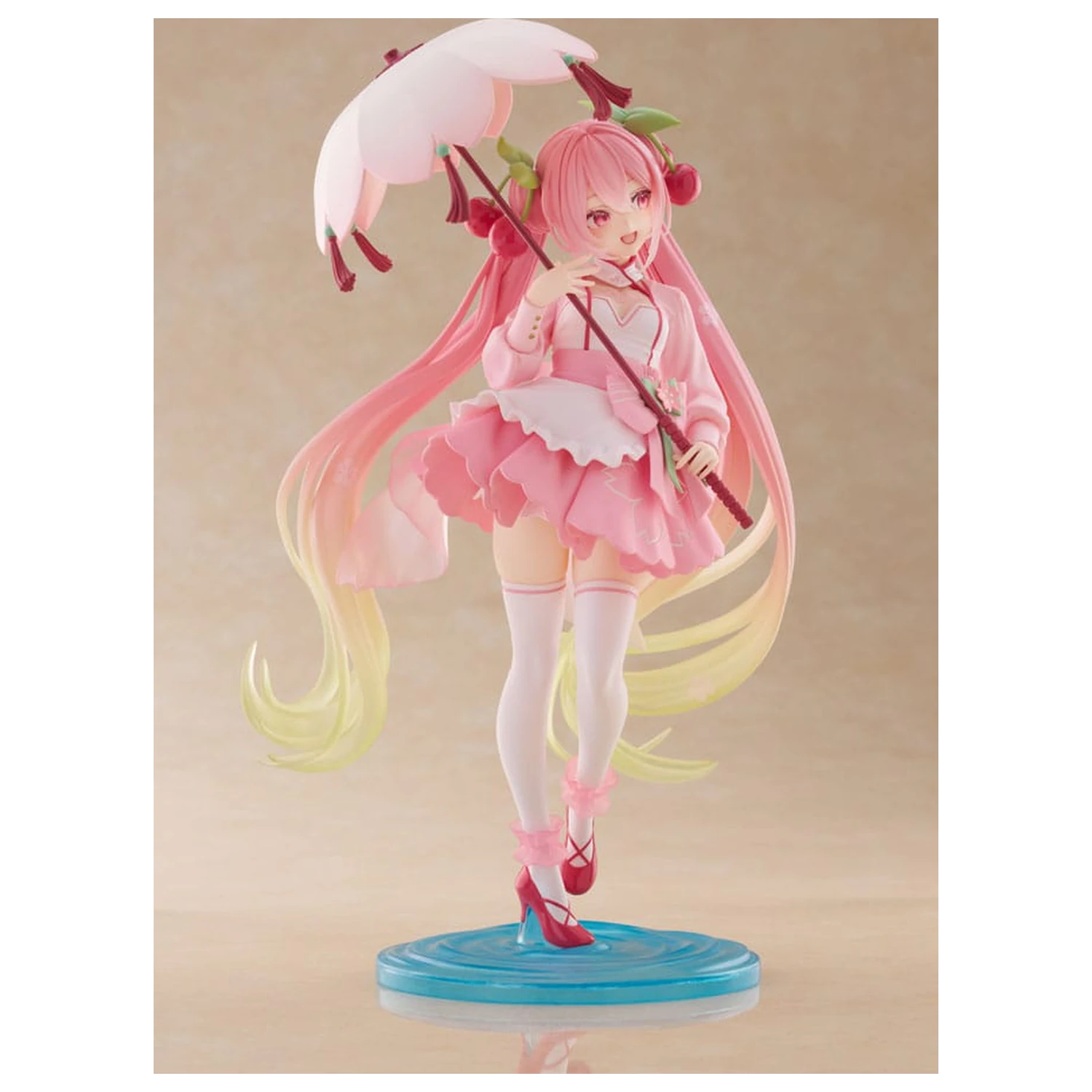Hatsune Miku AMP PVC Socha Newley Written Sakura Miku Sakura Dress Ver. 21 cm fotografii produktu