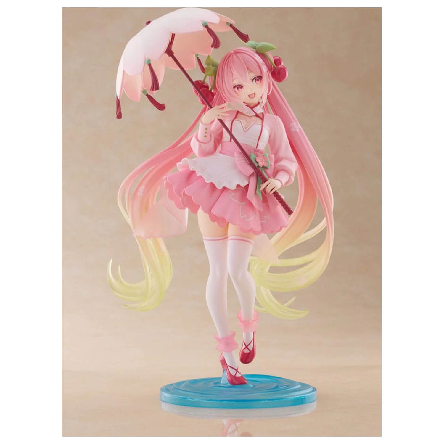 Hatsune Miku AMP PVC Socha Newley Written Sakura Miku Sakura Dress Ver. 21 cm fotografii produktu
