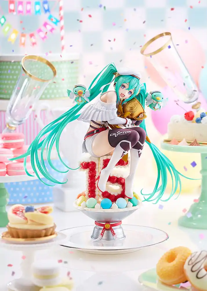 Hatsune Miku Characters PVC Soška 1/6 Racing Miku: 2023 - 15th Anniversary Ver. 26 cm fotografii produktu