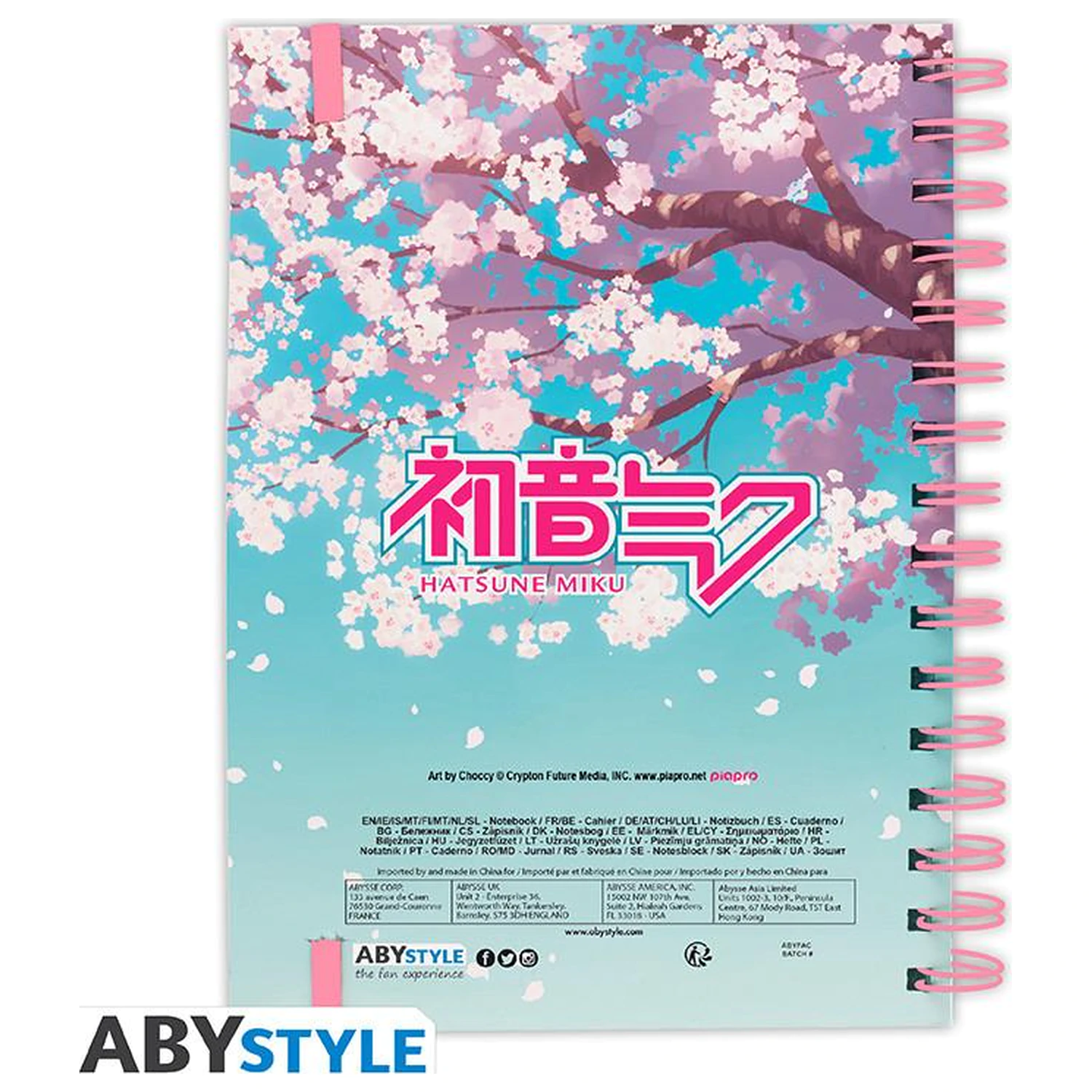 Hatsune Miku Cherry Blossoms sešit A5 spirálový fotografii produktu