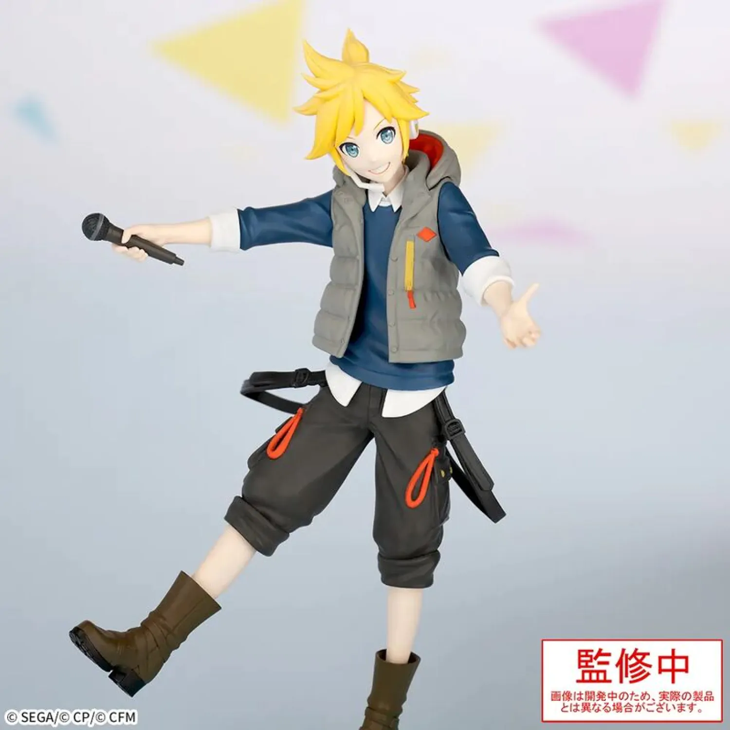 Hatsune Miku: Colorful Stage! Desktop x Decorate Collections PVC soška Kagamine Len Street Sekai Verze 15 cm fotografii produktu