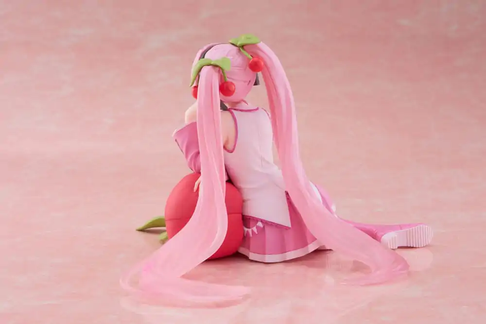 Hatsune Miku PVC Soška Desktop Cute Figurka Sakura Miku Cherry Cushion Verze 13 cm fotografii produktu