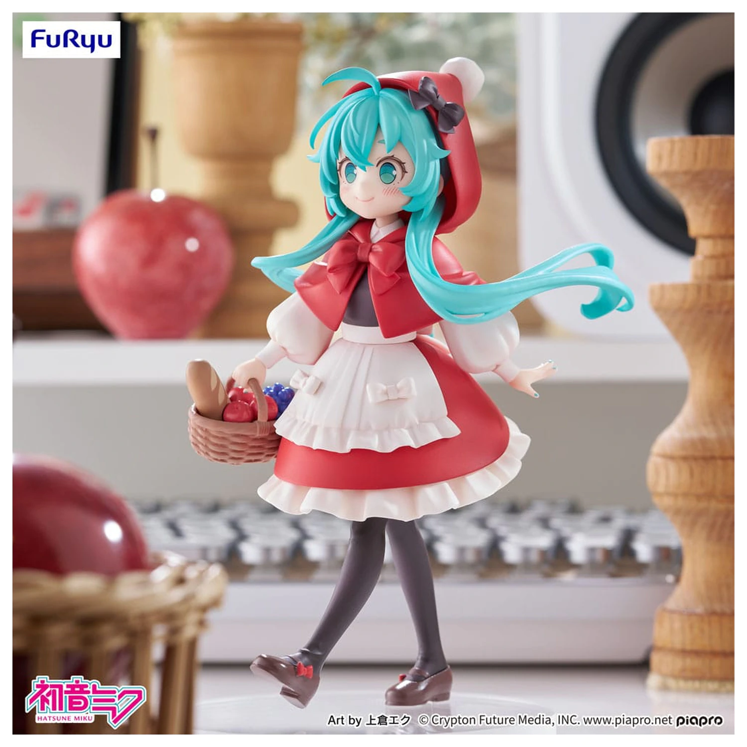 Hatsune Miku Desktop Fairy PVC socha Hatsune Miku Little red riding hood Ver. 16 cm fotografii produktu