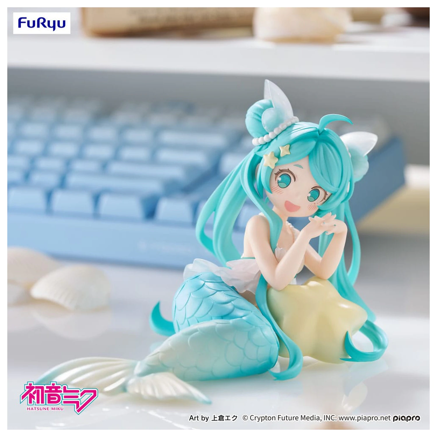 Hatsune Miku Desktop Fairy PVC soška Hatsune Miku mořská panna princezna Ver. 9 cm fotografii produktu